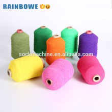 Fil recouvert de caoutchouc polyester élastique coloré pour chaussettes et gants